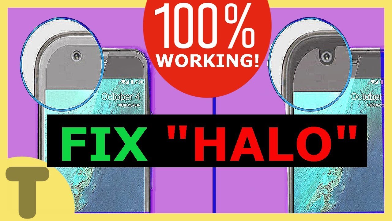 tempered glass remove halo effect